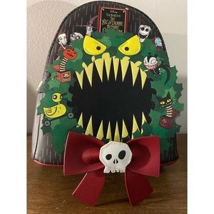 Loungefly Tim Burtons Nightmare Before Christmas Wreath Backpack